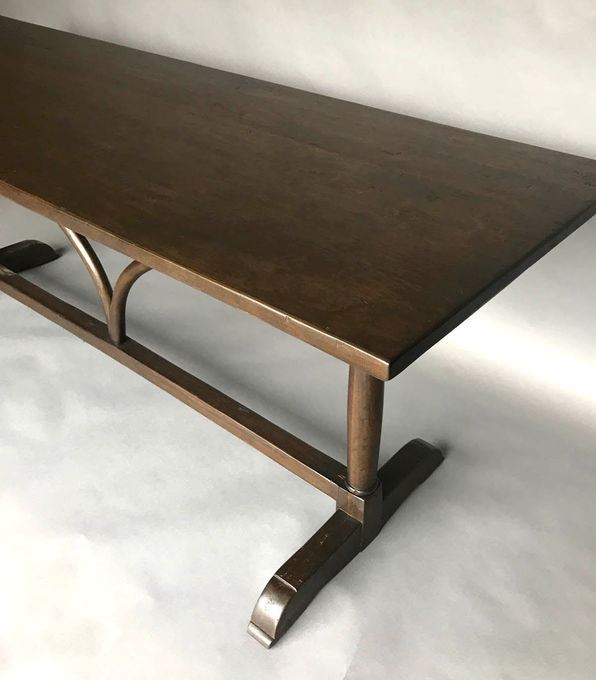 #10-13mod7 Custom Rectangular Wishbone Wine Tasting Table in Walnut