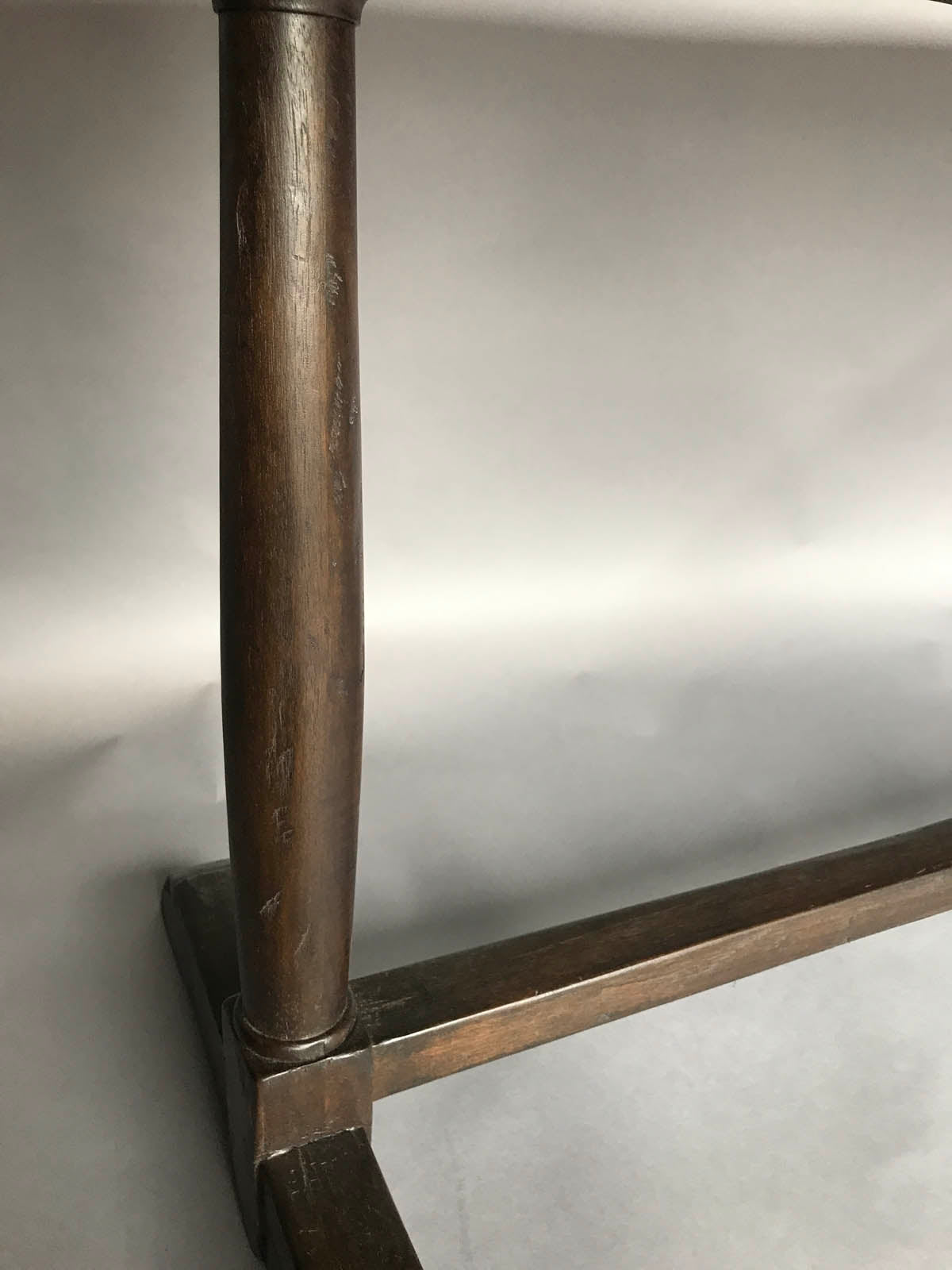 #10-13mod7 Custom Rectangular Wishbone Wine Tasting Table in Walnut