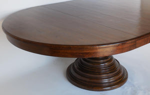 #10-1mod17 Custom Pedestal Table With Leaves
