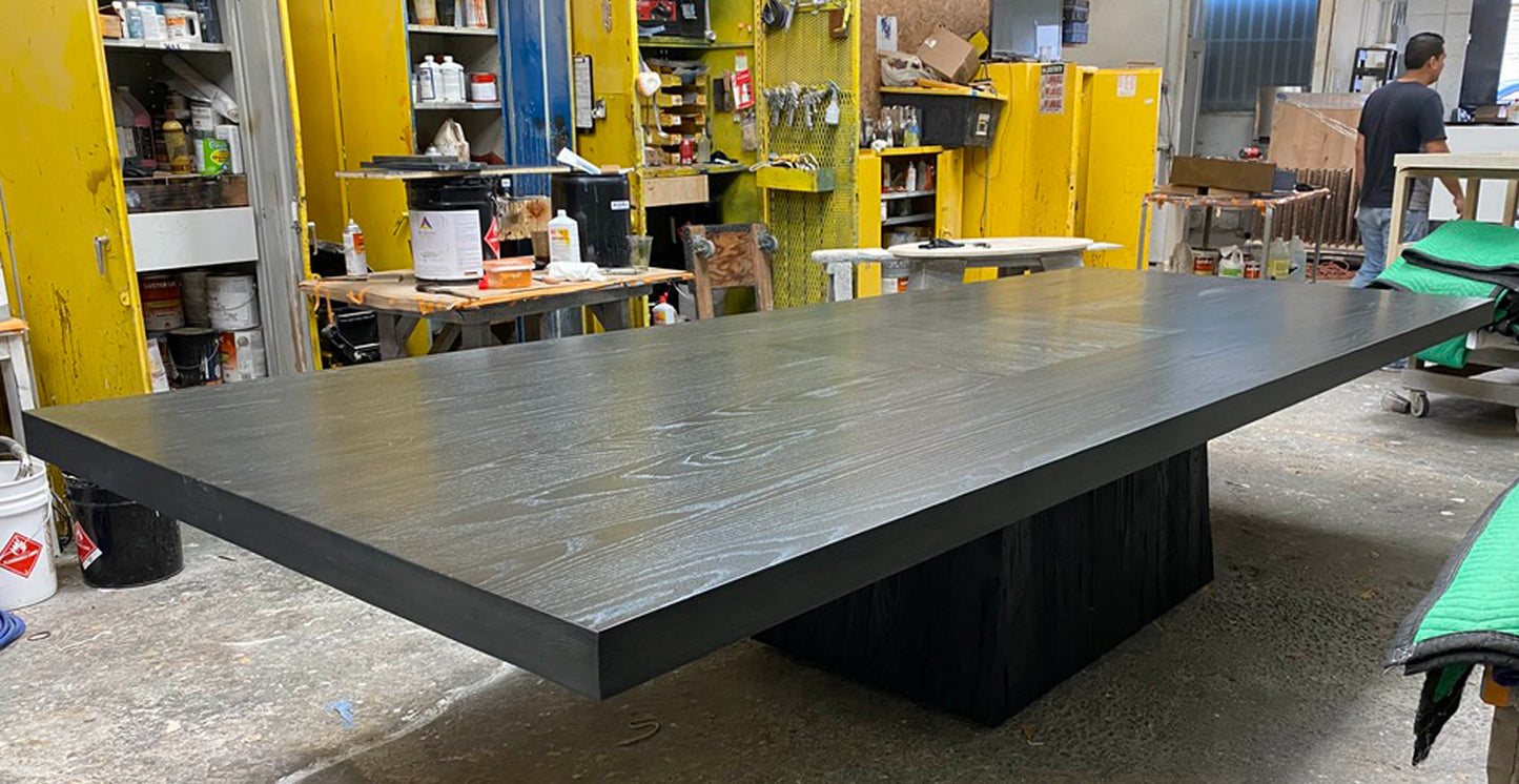 #10-28 Custom Trapezoid Base Table
