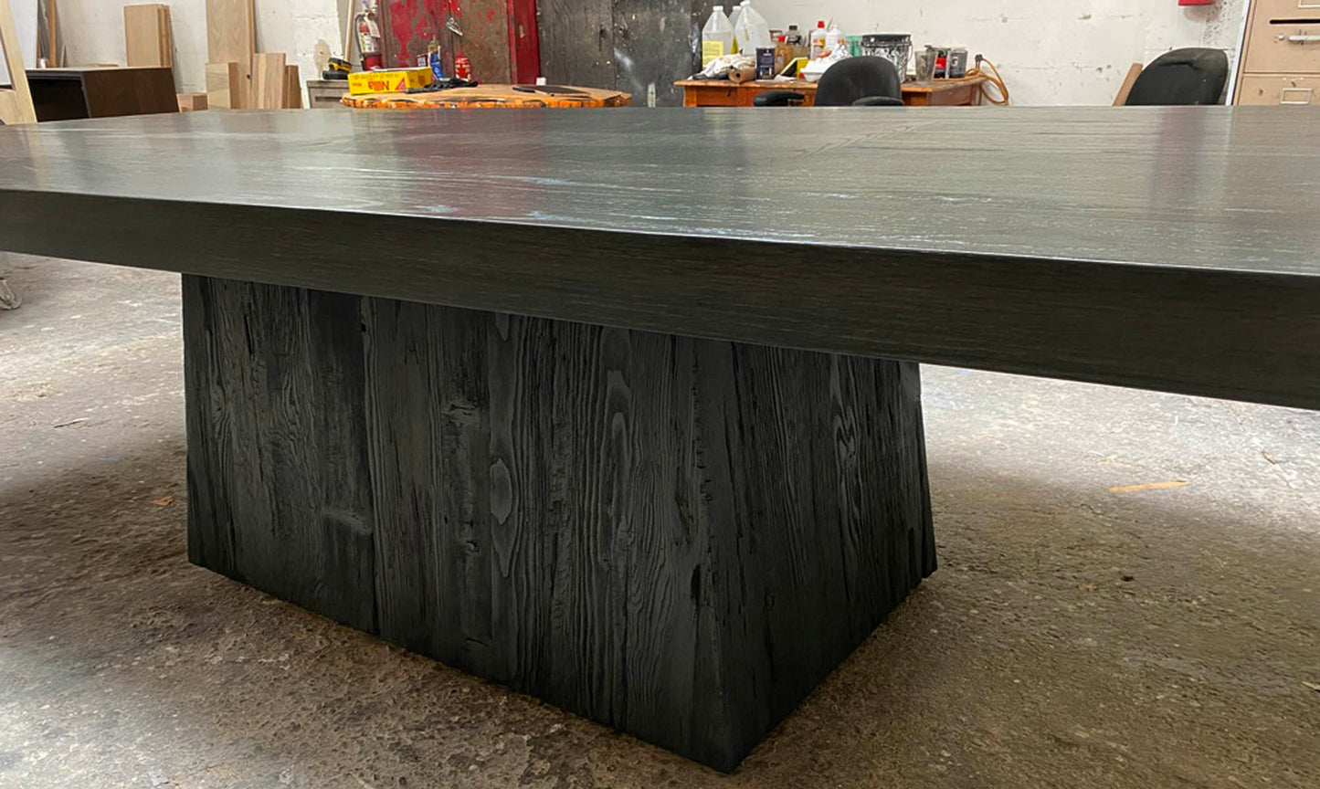 #10-28 Custom Trapezoid Base Table