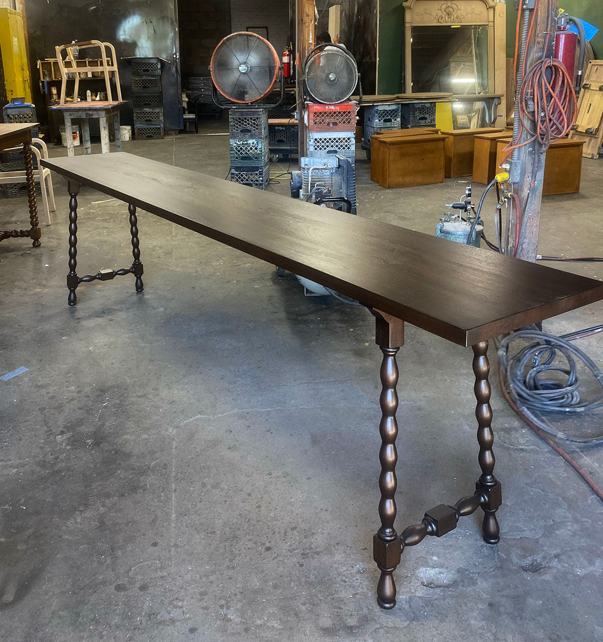 #10-706 Custom Bobbin Leg Console