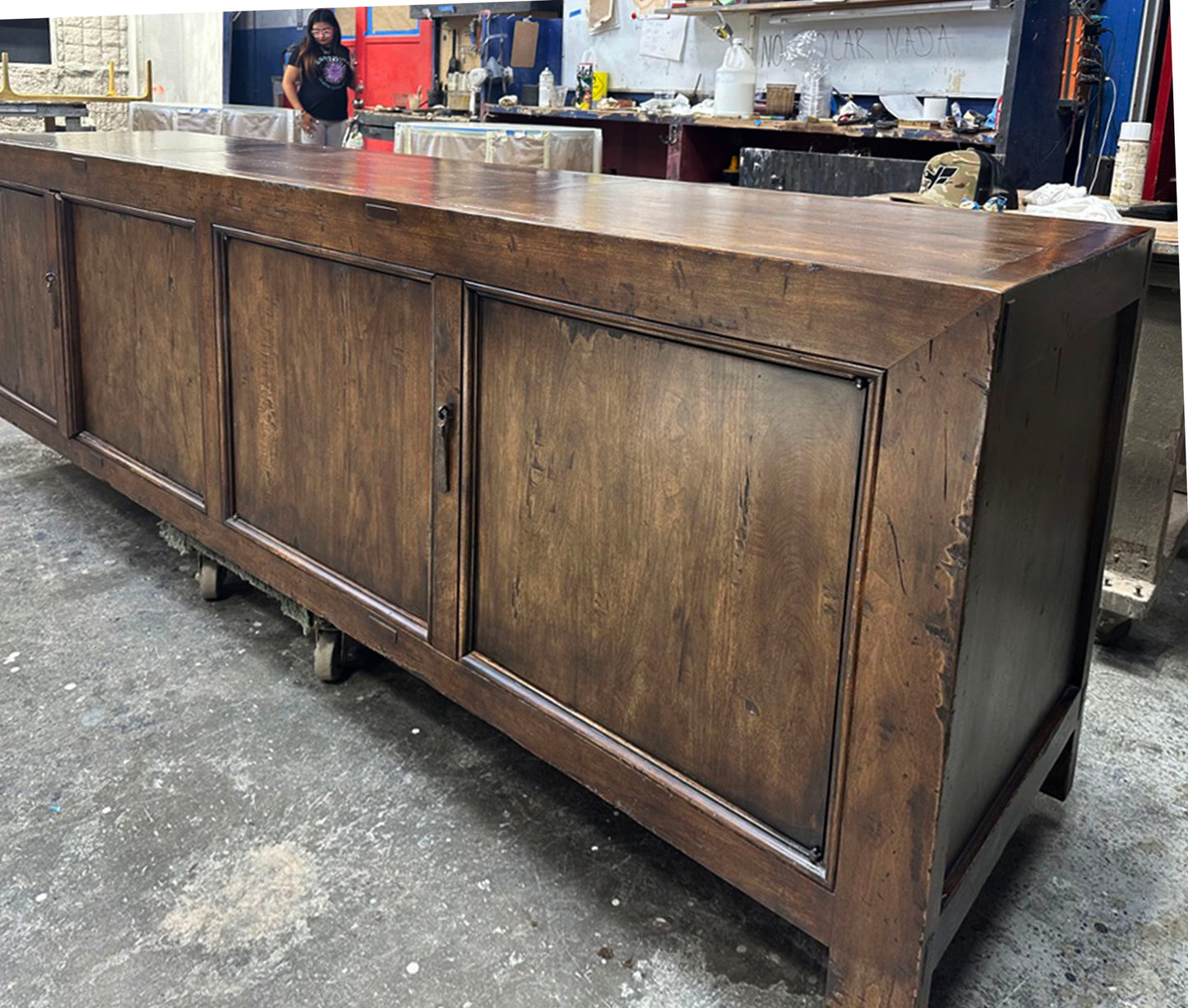 #10-712mod4 Custom Bola Cabinet in Walnut