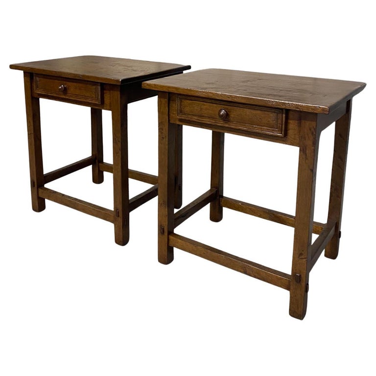 Custom Walnut Side Tables by Dos Gallos Studio