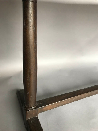 #10-13mod7 Custom Rectangular Wishbone Wine Tasting Table in Walnut