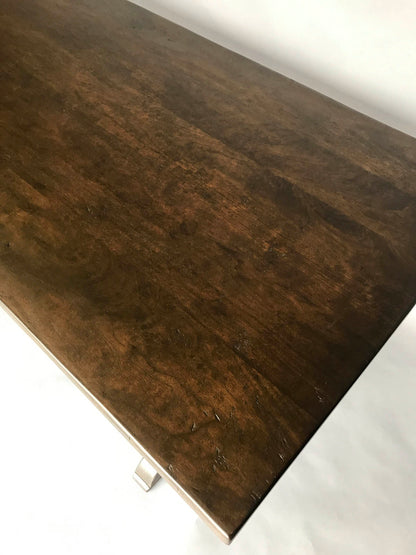 #10-13mod7 Custom Rectangular Wishbone Wine Tasting Table in Walnut