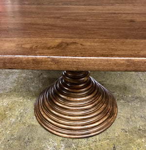 10-1SQUARE Custom Beehive Pedestal Table With Square Top