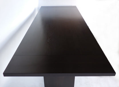 #10-24mod1 Custom Modern Trestle Base Table With Leaves