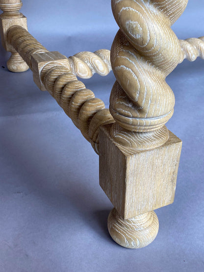 #10-4mod9 Custom Barley Twist Table in Oak