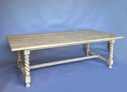 #10-4mod9 Custom Barley Twist Table in Oak