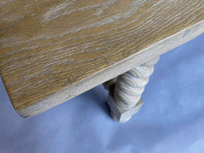 #10-4mod9 Custom Barley Twist Table in Oak