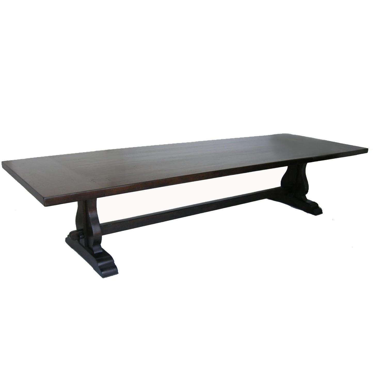 Custom Spanish Trestle Table in Walnut