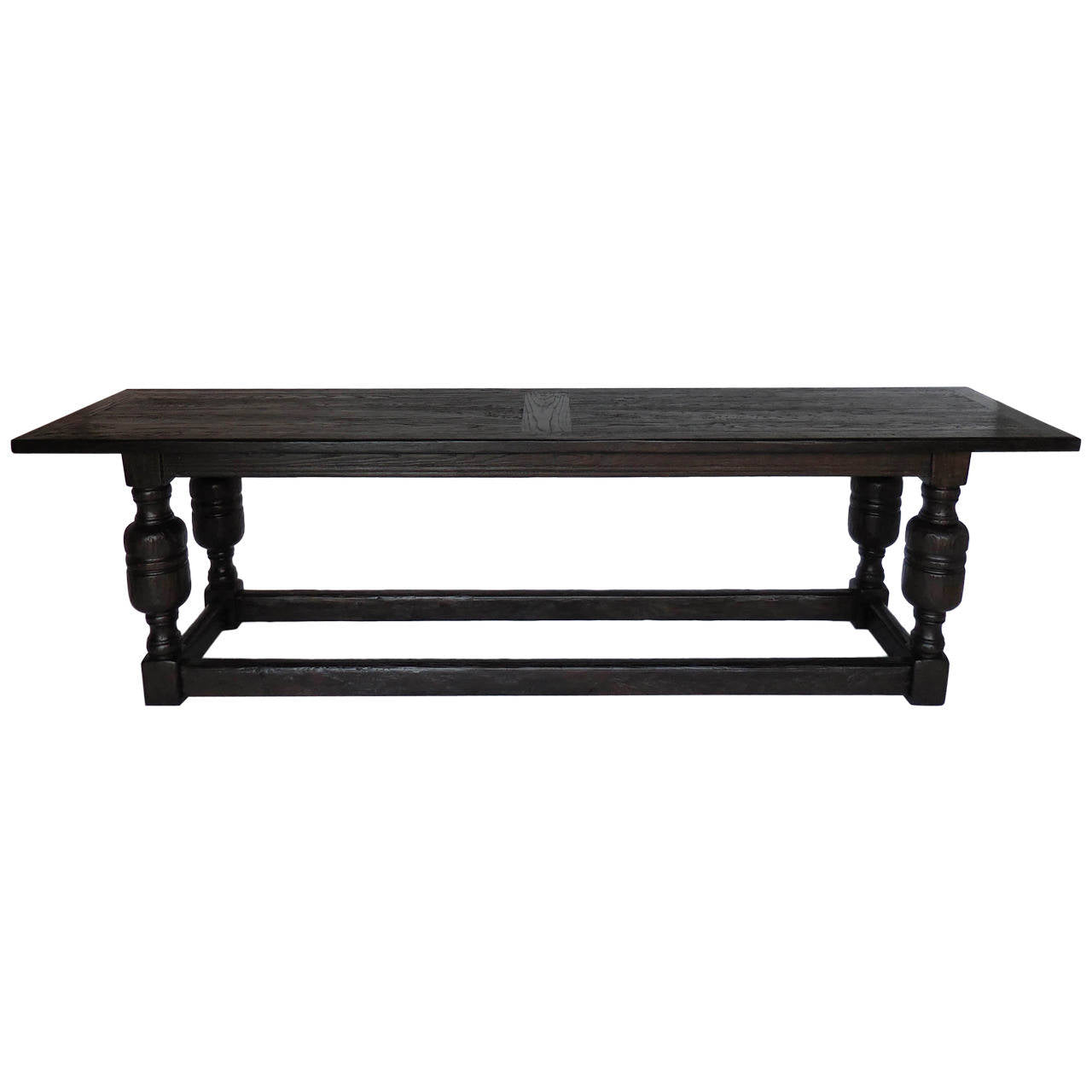 Custom Baroque Table In Oak by Dos Gallos