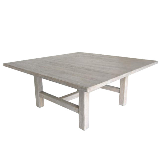 Custom square farm table in Oak
